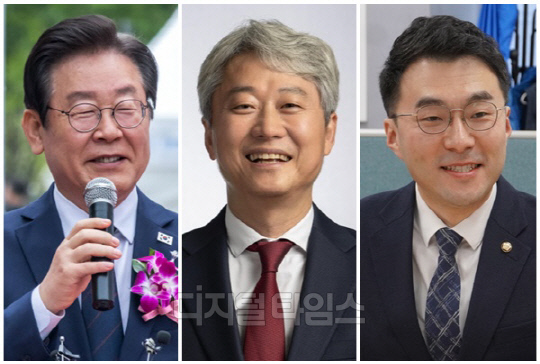 (왼쪽부터) 이재명 더불어민주당 대표, 김근식 경남대학교 정치외교학과 교수, 김남국 의원. <디지털타임스 이슬기 기자, 디지털타임스 DB>